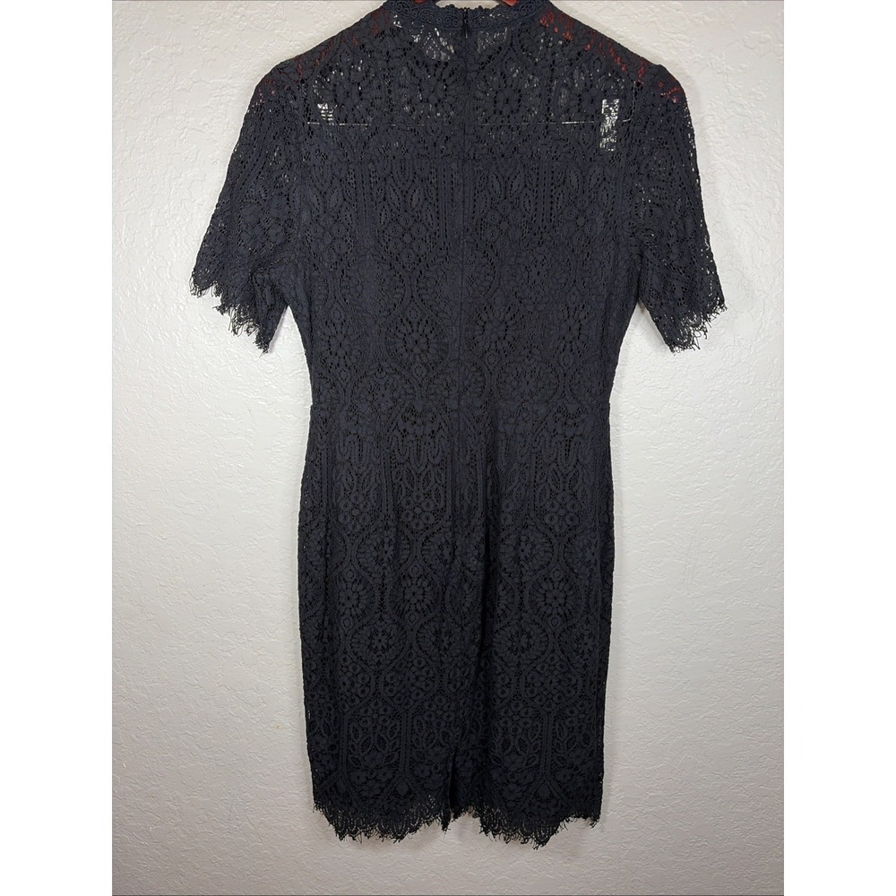 Zalalus Women's Black Lace Cocktail Dress‎ Short Sleeve, Size 10 - Picture 3 of 5